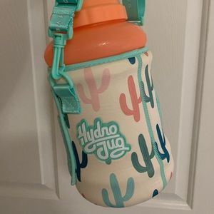 Hydrojug Peach w/ Cactus Sleeve & Straw